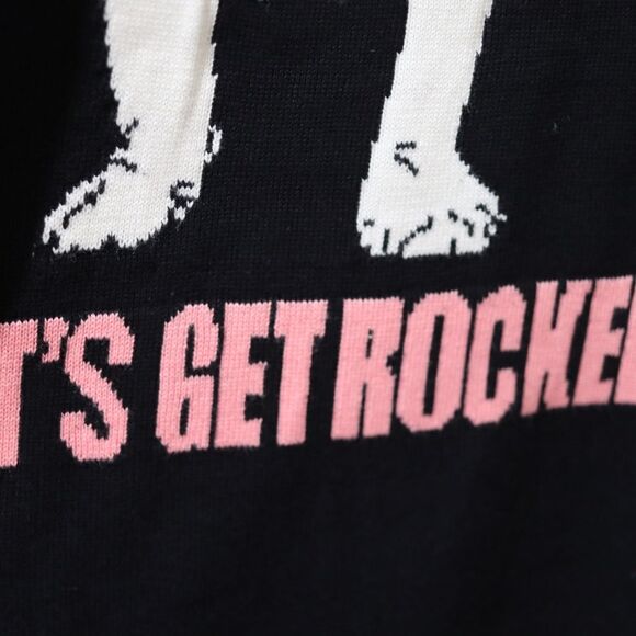 Forever 21 Black Crew Neck Sweater with Rock Band Graphic Oversized Small - Picture 7 of 15